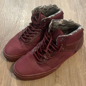 Burgundy Vans